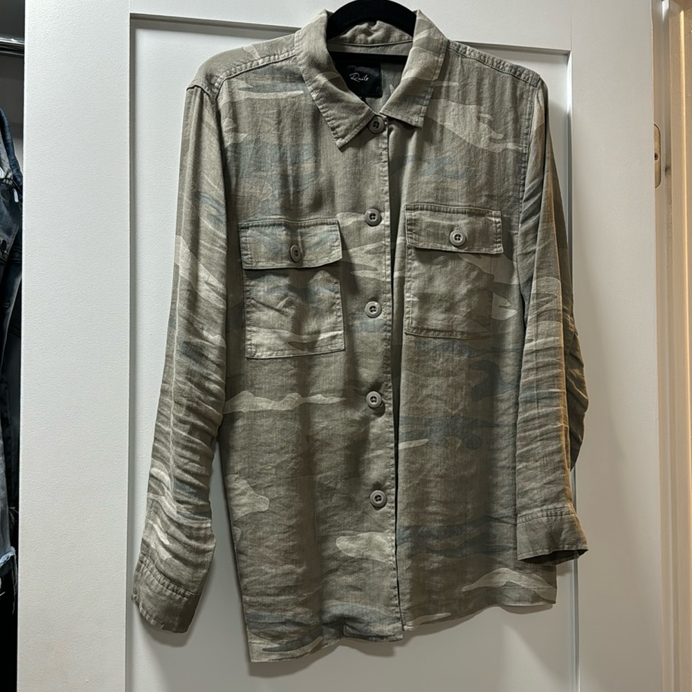 Rails Camo Patch Pocket Button down Shirt